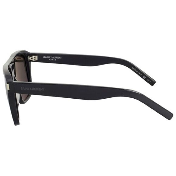 Yves Saint Laurent SL 87 Rectangular Unisex Sunglasses in Black/Grey - Picture 4 of 9